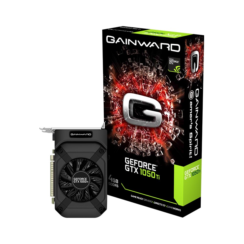 CARD MÀN HÌNH GAINWARD GTX 1050TI 4GB (4GB GDDR5, 128-BIT, DVI+HDMI+DP)