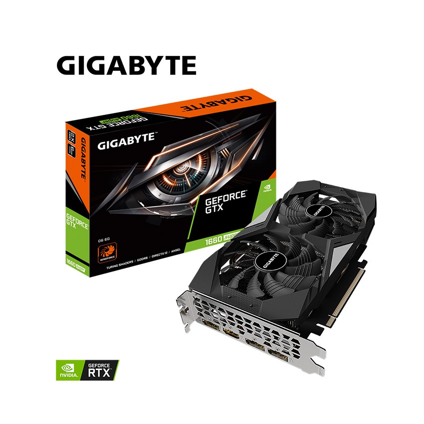 CARD MÀN HÌNH GIGABYTE GTX 1660 SUPER D6-6GD