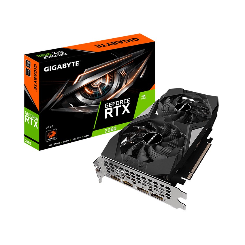 CARD MÀN HÌNH GIGABYTE RTX 2060 D6 - 6GD