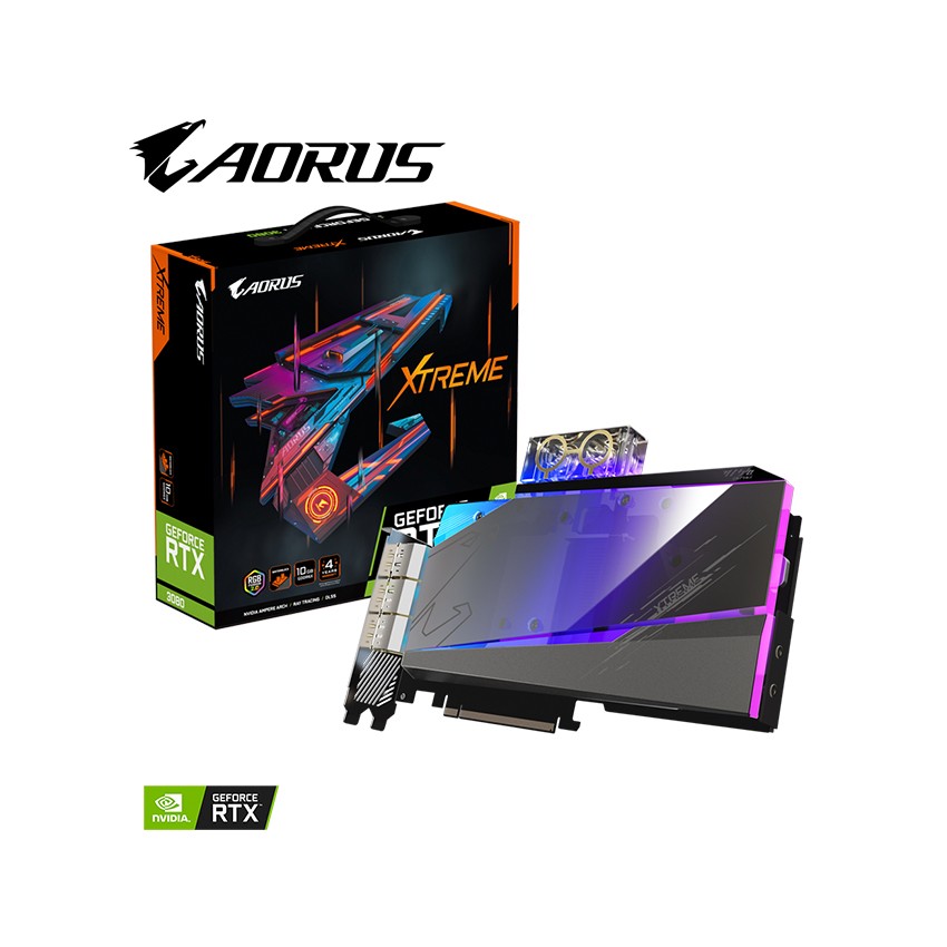 CARD MÀN HÌNH GIGABYTE RTX 3080 AORUS XTREME WATERFORCE WB 10GD-V2