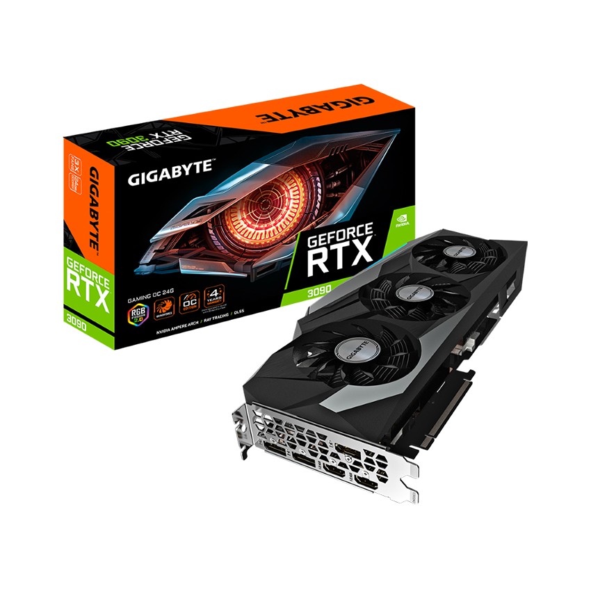 CARD MÀN HÌNH GIGABYTE RTX 3090 GAMING OC-24GD (24GB GDD6X, 384-BIT, HDMI +DP, 2X8-PIN)