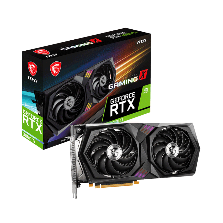 CARD MÀN HÌNH MSI RTX 3060 TI GAMING X-8G (LHR)