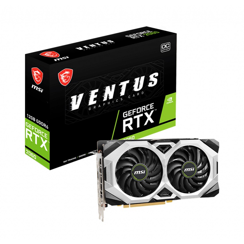 CARD MÀN HÌNH MSI RTX 2060 VENTUS 12G OC