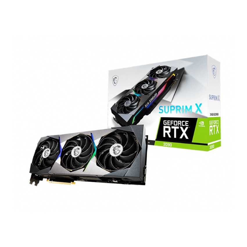 CARD MÀN HÌNH MSI RTX 3090 SUPRIM X 24G (24GB GDD6X, 384-BIT, HDMI +DP, 3X8-PIN)