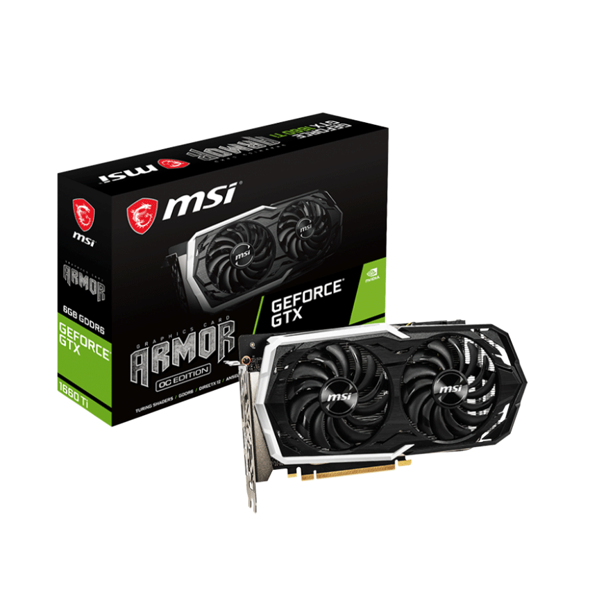 CARD MÀN HÌNH MSI GTX 1660 TI ARMOR 6G OC