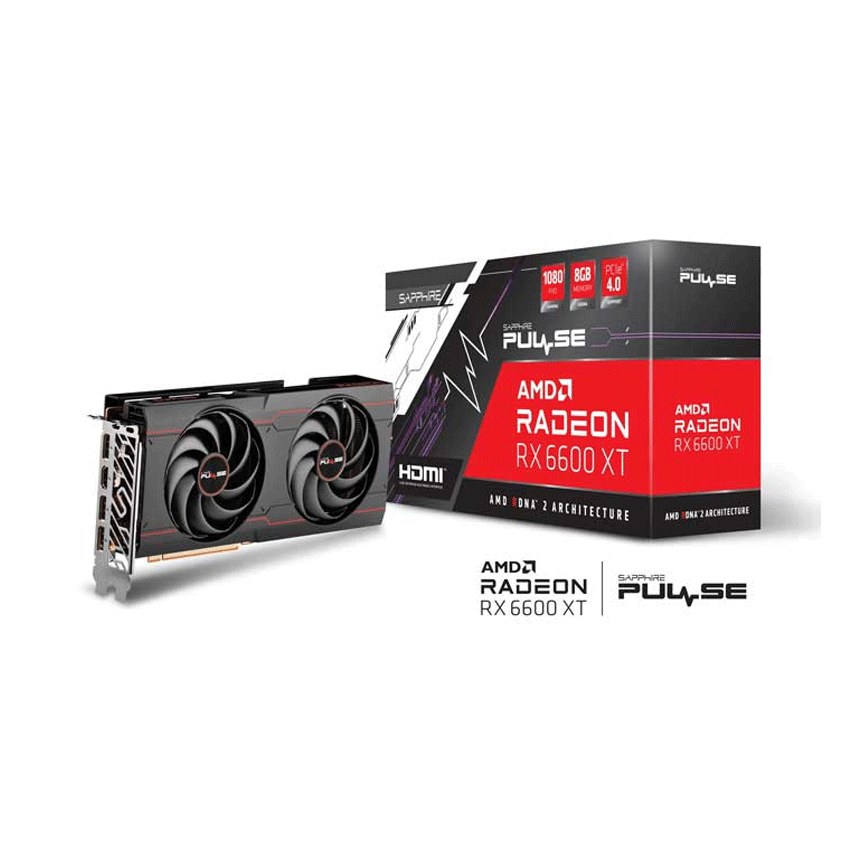 CARD MÀN HÌNH SAPPHIRE PULSE RADEON RX 6600 XT GAMING OC 8GB