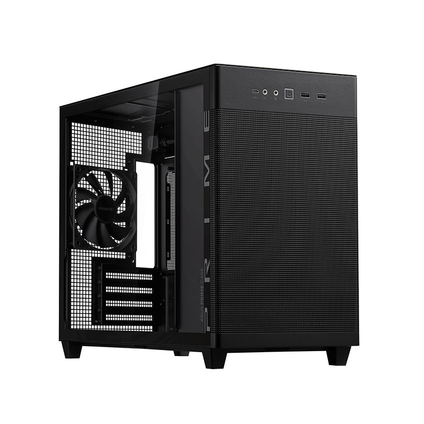 VỎ CASE ASUS AP201 ASUS PRIME CASE TG BLACK (MINI TOWER / MÀU ĐEN )