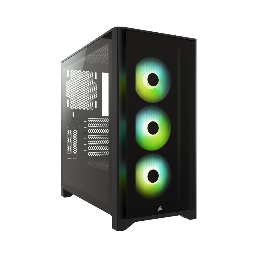 VỎ CASE CORSAIR ICUE 4000X RGB TG BLACK  (MID TOWER/MÀU ĐEN)