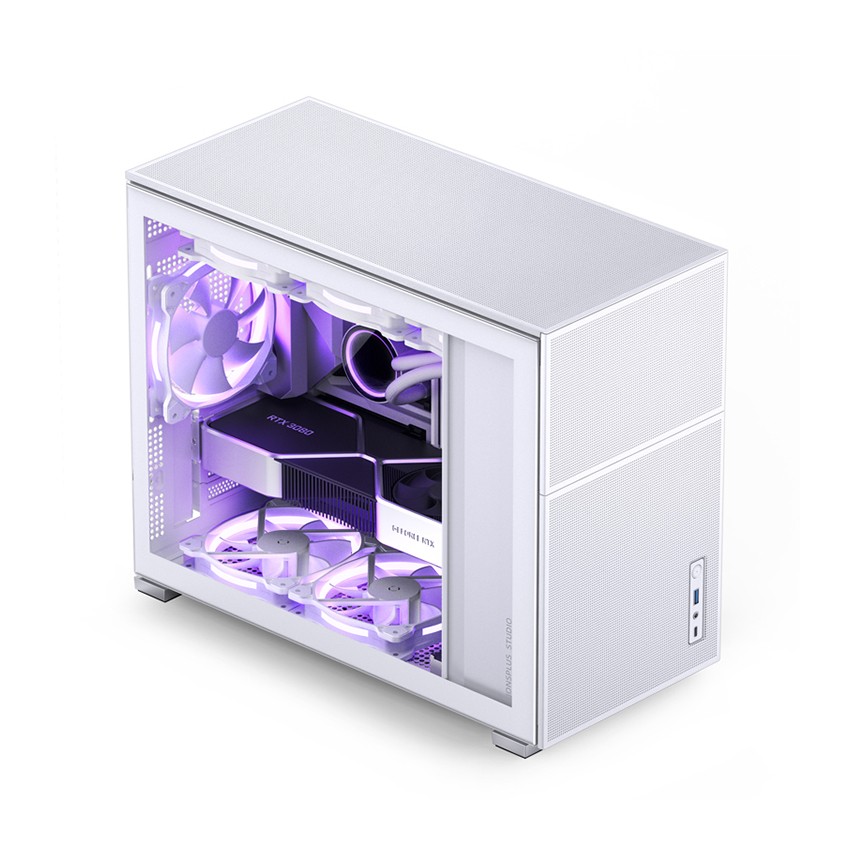 VỎ CASE JONSBO D31 MESH WHITE ( MINI TOWER/MÀU TRẮNG)