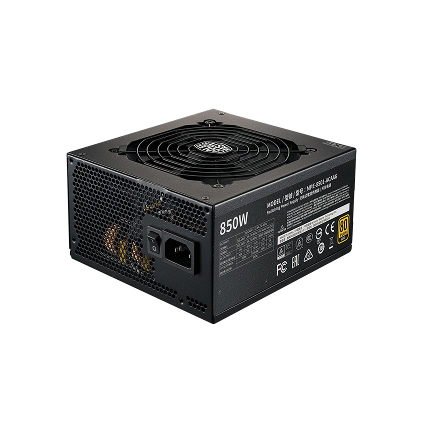 NGUỒN MÁY TÍNH COOLER MASTER MWE GOLD 850 - V2  850W ( 80 PLUS GOLD/MÀU ĐEN/FULL MODULAR)