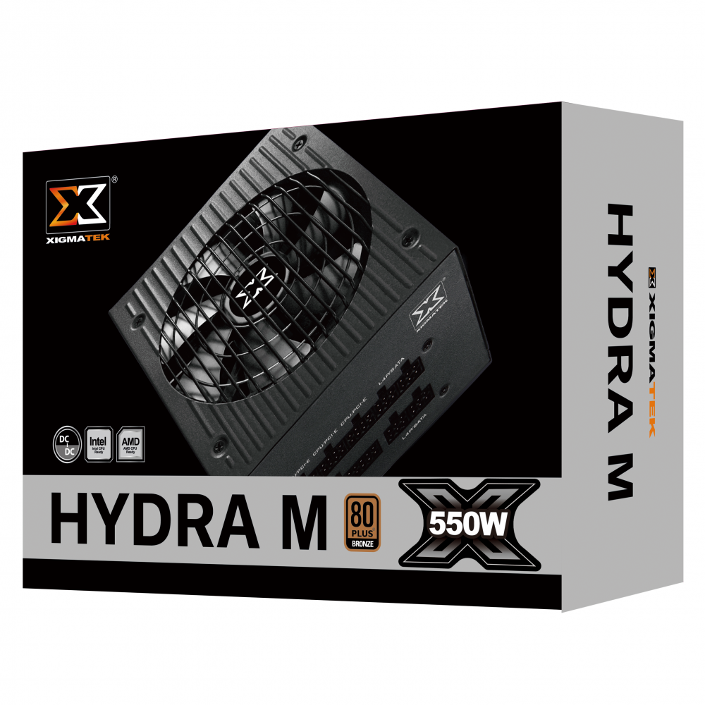 XIGMATEK HYDRA M 550 (EN44207) - 80PLUS BRONZE, 100% CÁP RỜI - DẠNG DẸT