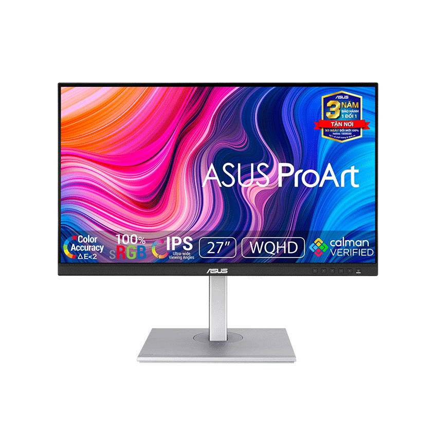 MÀN HÌNH ASUS PROART PA278CV (27INCH/WQHD/IPS/75HZ/5MS/USB TYPEC)