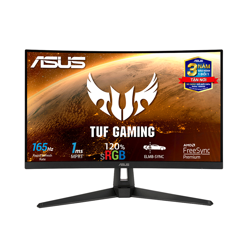 MÀN HÌNH GAMING ASUS TUF VG27VH1B (27 INCH/FHD/VA/165HZ/1MS/LOA/CONG)