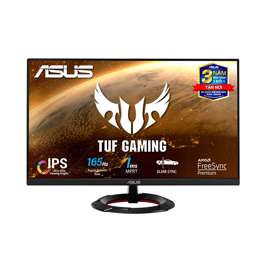 MÀN HÌNH GAMING ASUS TUF VG249Q1R (23.8INCH/FHD/IPS/144HZ/1MS)