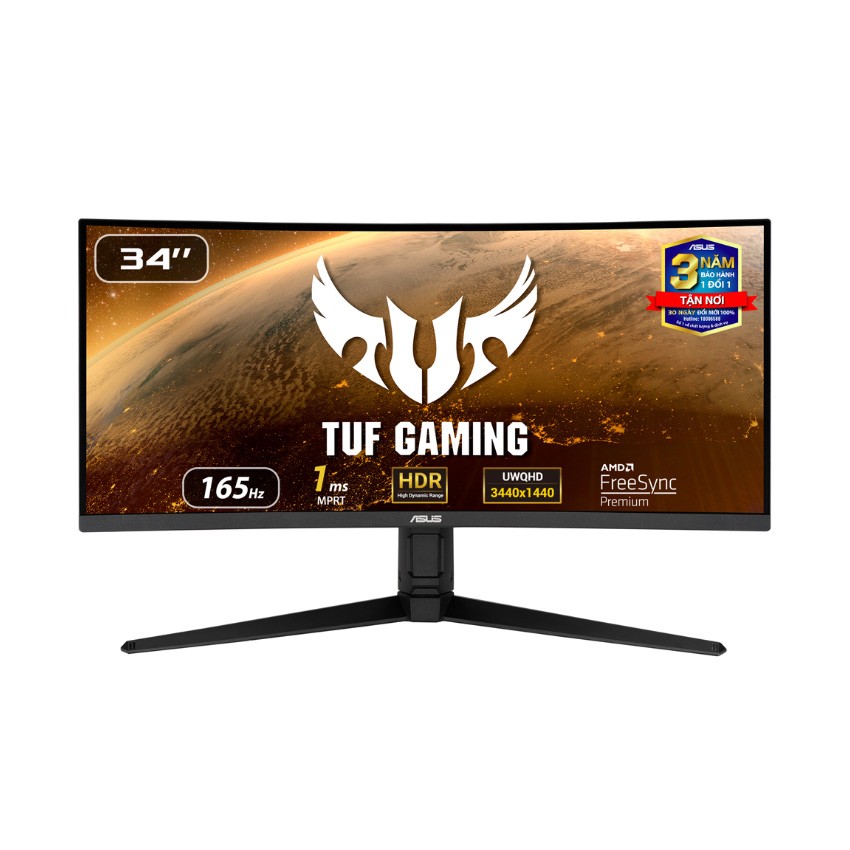 MÀN HÌNH GAMING ASUS TUFVG34VQL1B (34INCH/WQHD/VA/165HZ/1MS/CONG/LOA)