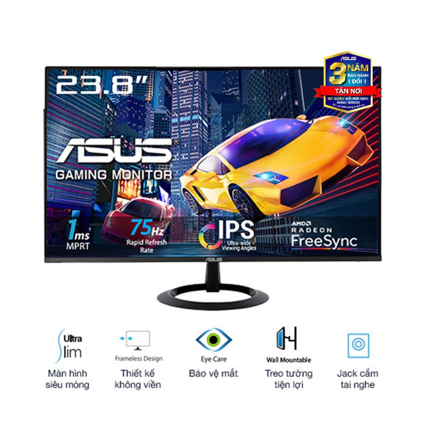 MÀN HÌNH ASUS VZ24EHE (23.8 INCH/FHD/IPS/75HZ/1MS)