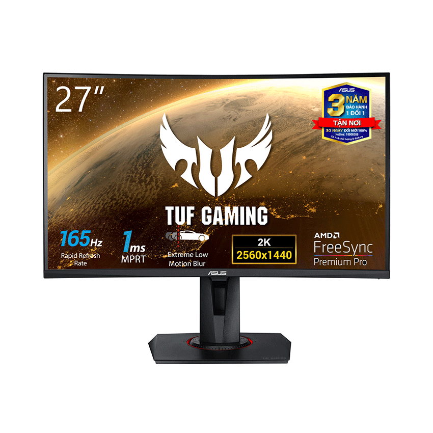 MÀN HÌNH GAMING ASUS TUF VG27WQ (27INCH/WQHD/VA/165HZ/1MS/CONG)