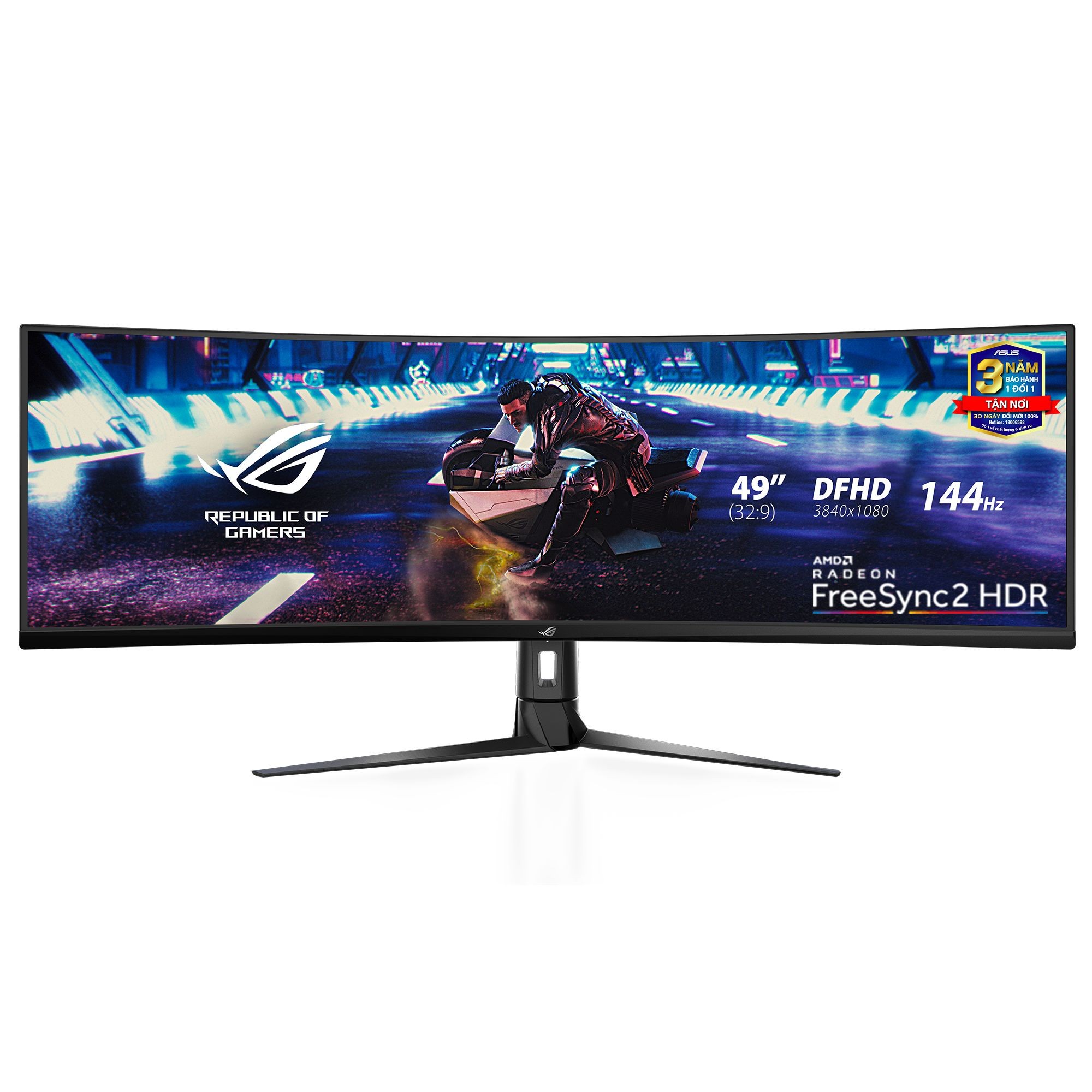 MÀN HÌNH GAMING ASUS ROG STRIX XG49VQ (49 INCH/DFHD/SUPER ULTRA-WIDE/VA/144HZ/4MS//LOA/CONG)