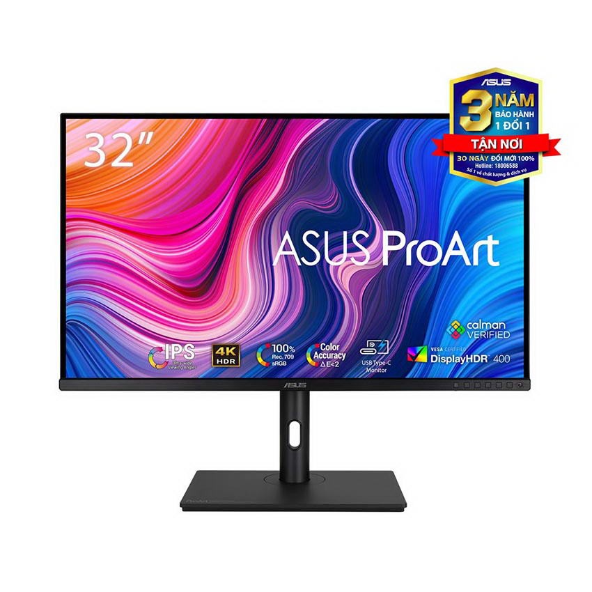 MÀN HÌNH ASUS PROART PA329CV (32INCH/UHD/IPS/60HZ/5MS/350NITS/HDMI+USB+USBC+AUDIO/LOA)