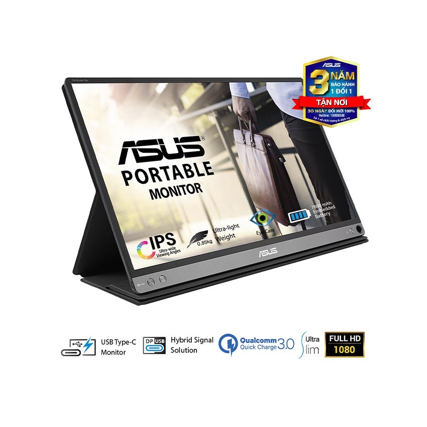 MÀN HÌNH DI ĐỘNG ASUS MB16AP (15.6INCH/FHD/IPS/60HZ/5MS/220NITS/USBC)