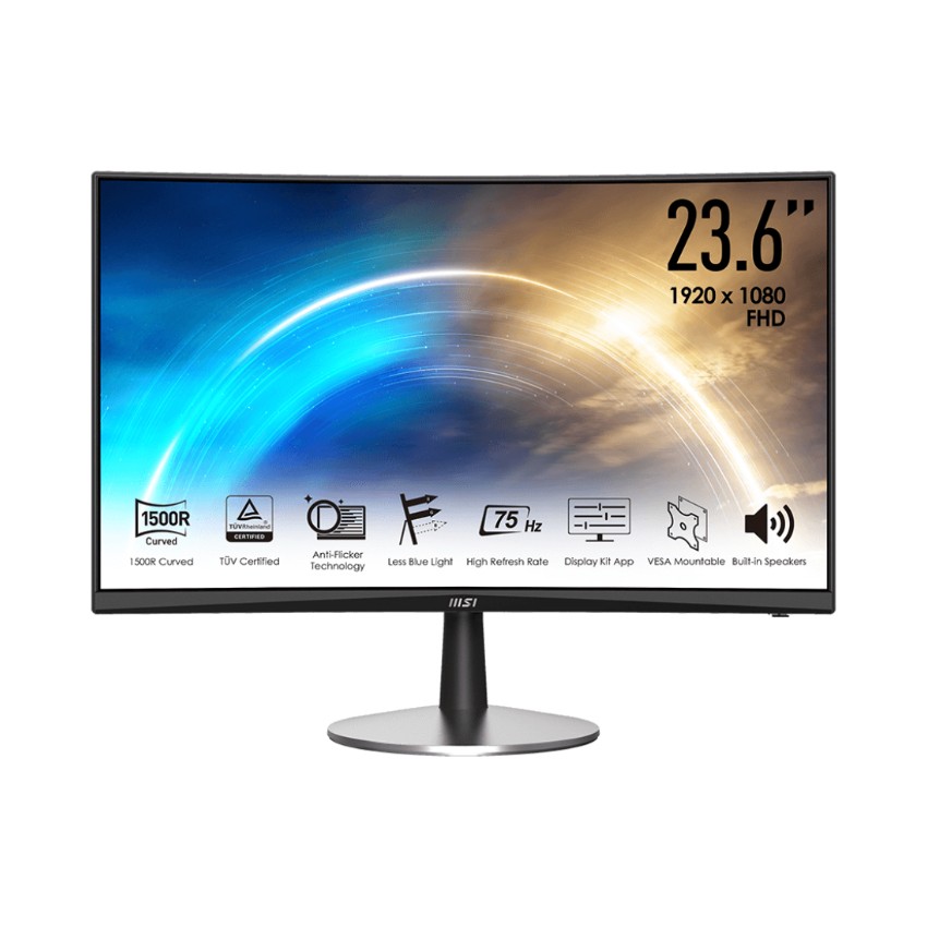 MÀN HÌNH MSI PRO MP242C (23.6 INCH/FHD/VA/75HZ/1MS/LOA/CONG)