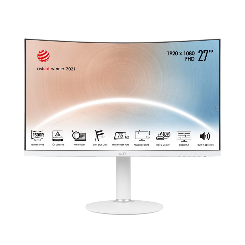 MÀN HÌNH MSI MD271CPW (27 INCH/FHD/VA/75HZ/4MS/LOA/CONG/USB TYPEC)