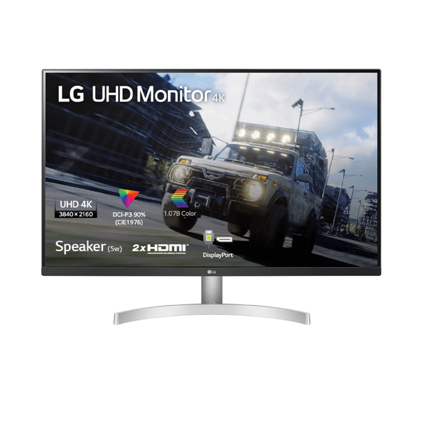 MÀN HÌNH LG 32UN500-W (31.5INCH/4K/VA/60HZ/4MS/350NITS/HDMI+DP+AUDIO/LOA)