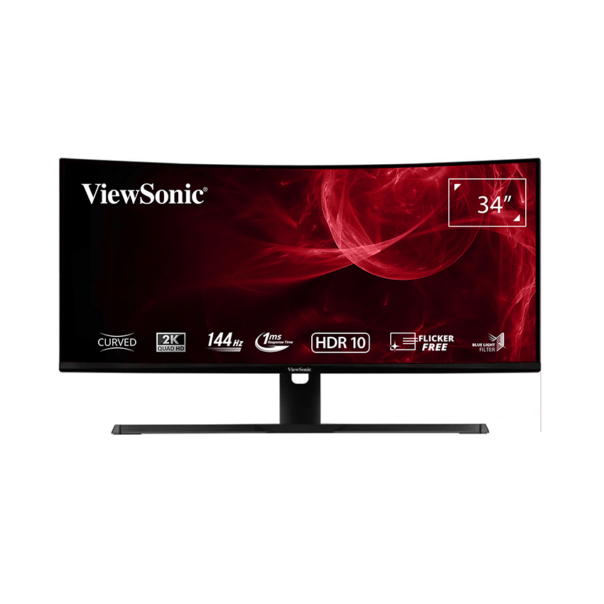 MÀN HÌNH VIEWSONIC VX3418-2KPC (34INCH/WQHD/VA/144HZ/1MS/LOA/CONG)