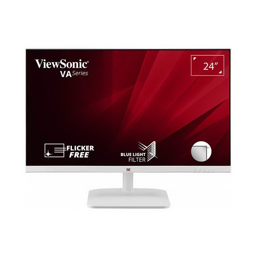 MÀN HÌNH VIEWSONIC VA2430-H-W-6 (23.8INCH/FHD/VA/60HZ/6MS/250NITS/HDMI+VGA/TRẮNG)