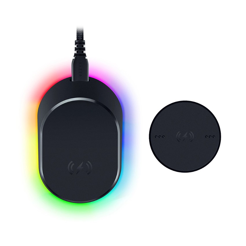 DOCK SẠC CHUỘT KHÔNG DÂY RAZER MOUSE DOCK PRO WIRELESS CHARGING PUCK BUNDLE (RZ81-01990100-B3M1)