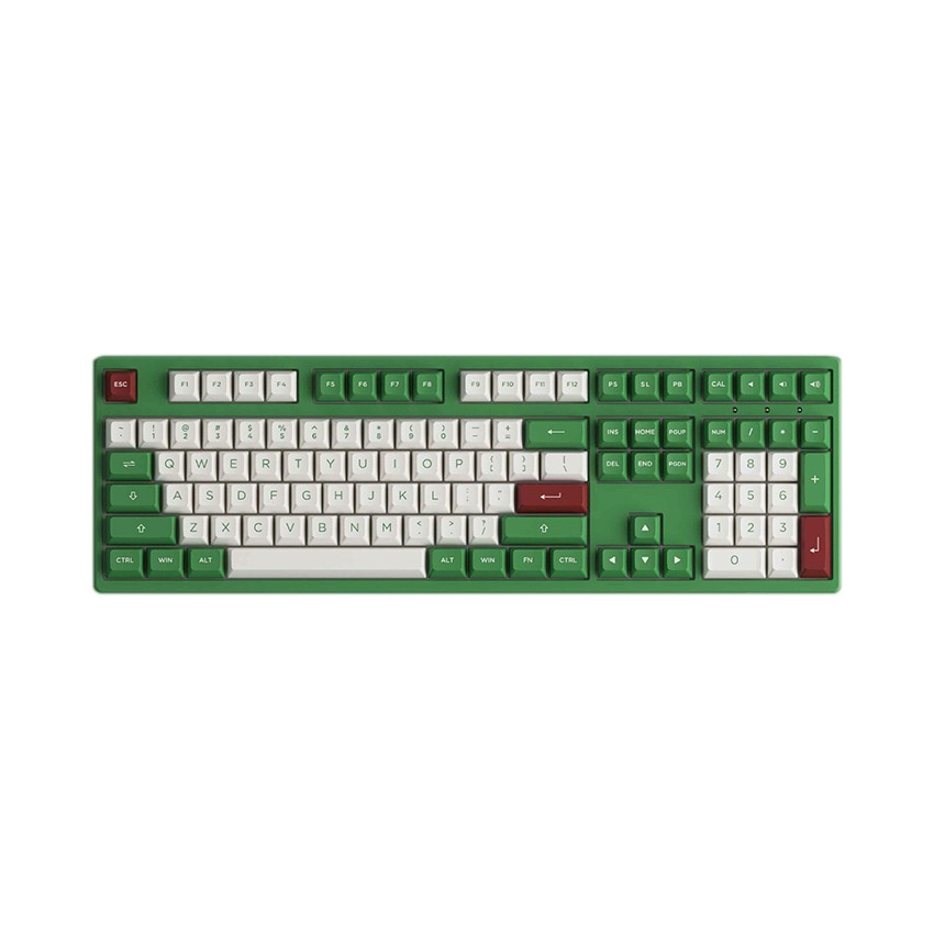 BÀN PHÍM CƠ KHÔNG DÂY AKKO 3108 RF MATCHA RED BEAN (2.4GHZ - AKKO SWITCH V3 CREAM BLUE)