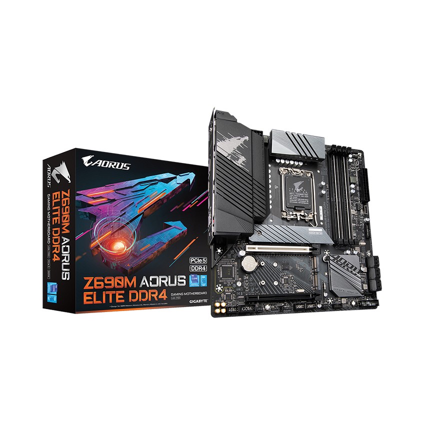 MAINBOARD GIGABYTE Z690M AORUS ELITE (INTEL Z690, SOCKET 1700, M-ATX, 4 KHE RAM DDR4)