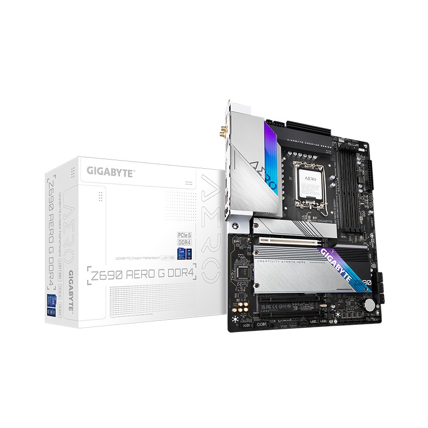 MAINBOARD GIGABYTE Z690 AERO G DDR4 (INTEL Z690, SOCKET 1700, ATX, 4 KHE RAM DDR4)