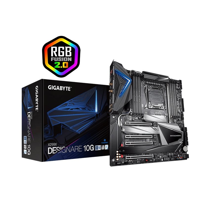 MAINBOARD GIGABYTE X299X DESIGNARE 10G (INTEL X299, SOCKET 2066, E-ATX, 8 KHE RAM DDR4)