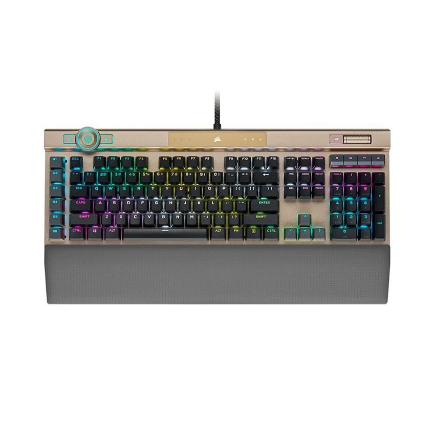 BÀN PHÍM CƠ CORSAIR K100 RGB MIDNIGHT GOLD OPTICAL SW (USB) (CH-912A21A-NA)