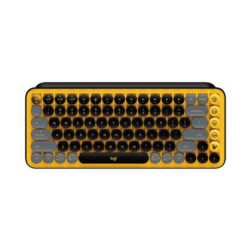 BÀN PHÍM KHÔNG DÂY LOGITECH POP KEYS BLAST YELLOW (USB/BLUETOOTH/VÀNG-ĐEN)