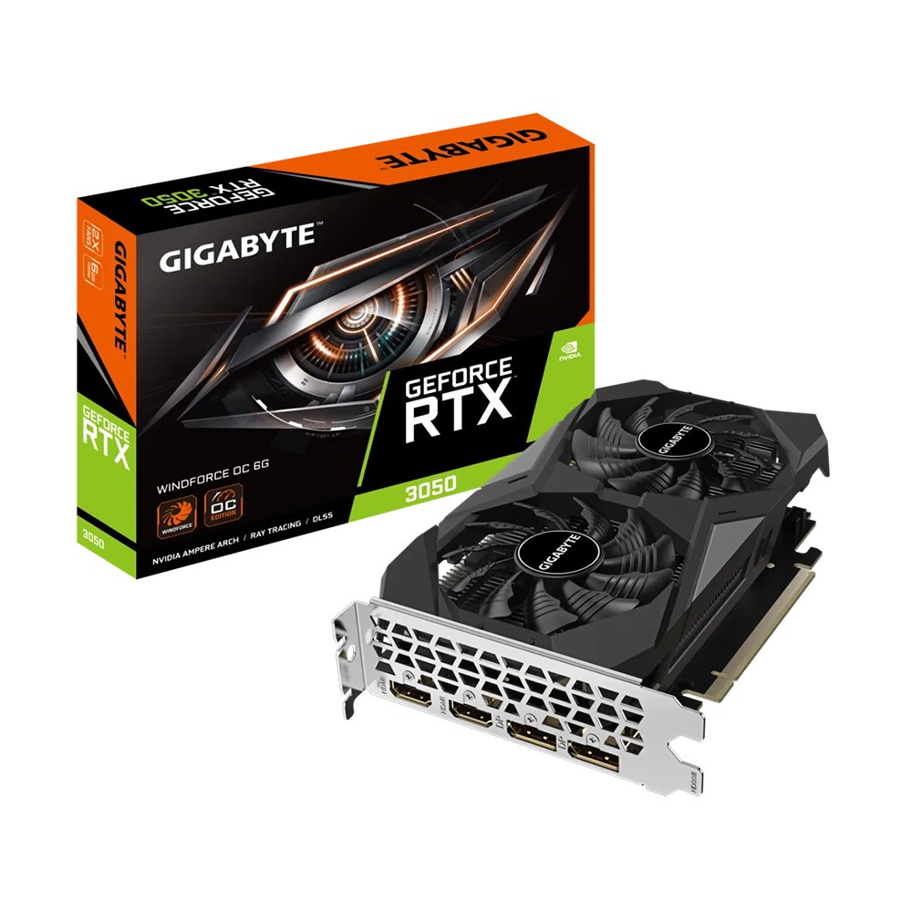 Gigabyte RTX 3050 Windforce OC 6GB (N3050WF2OC -6GD)