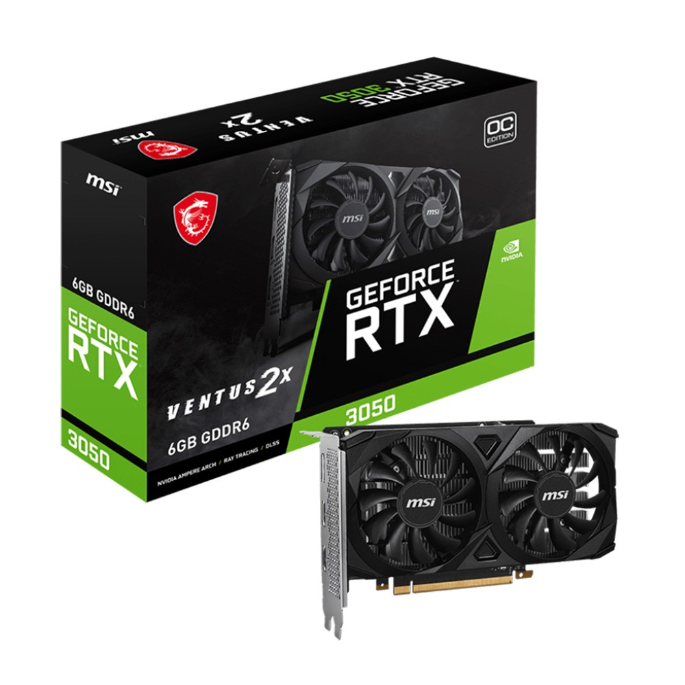 MSI RTX 3050 VENTUS 2X 6GB OC